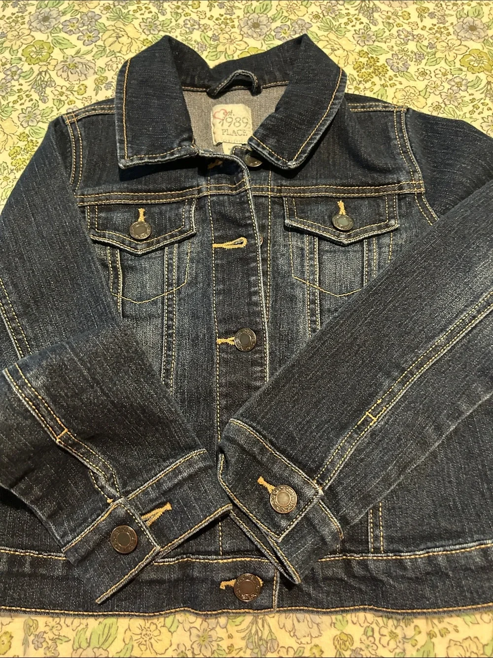Upcycled Kid’s Denim Jacket-One of a Kind